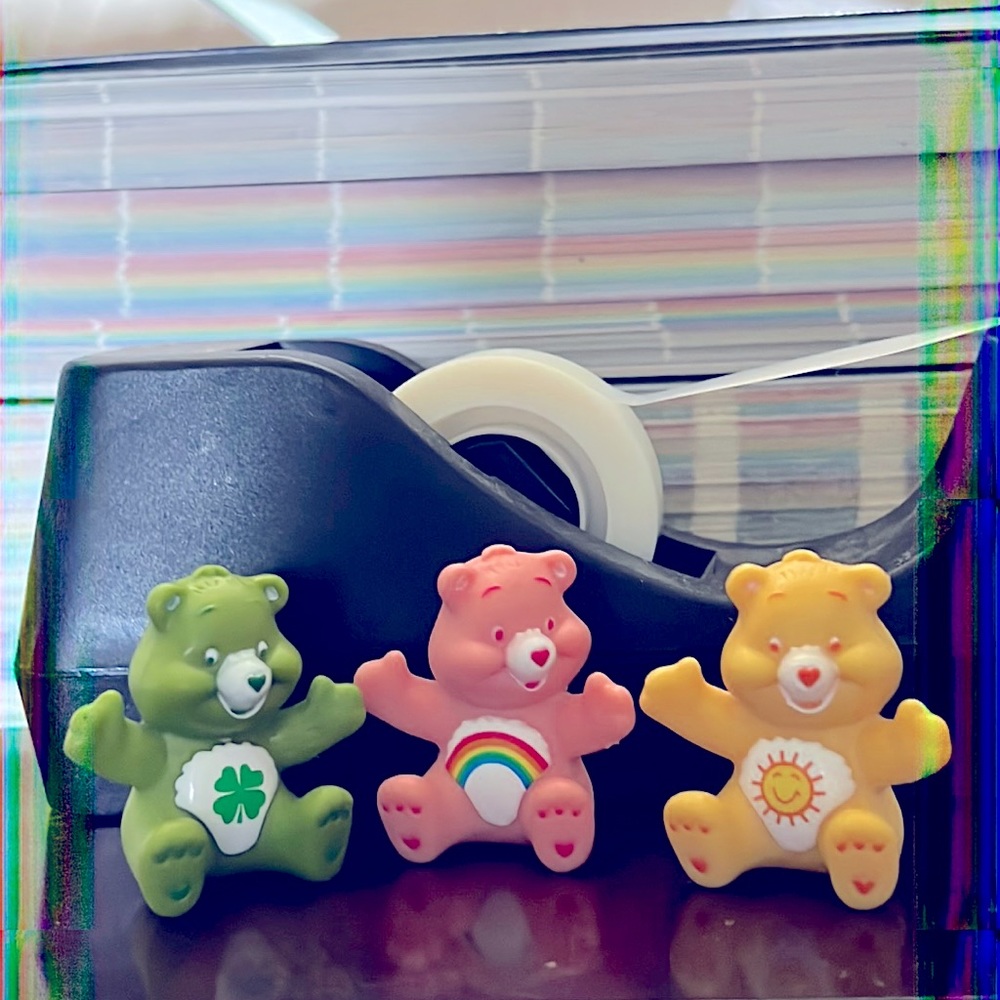 Vintage Care Bear Mini Figurines